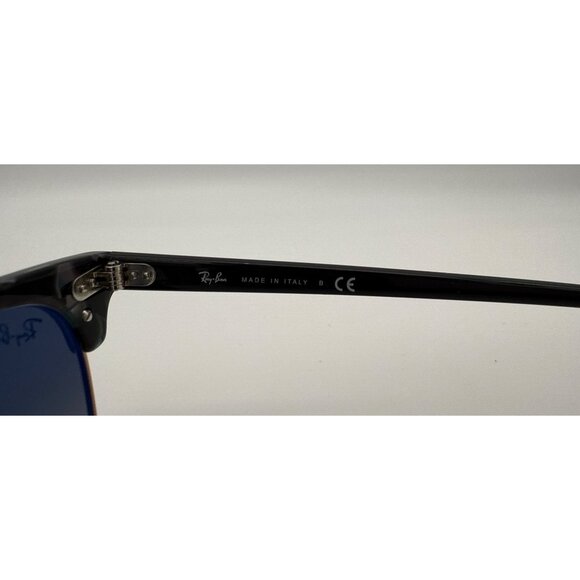 Ray Ban RB3016‎ Clubmaster Fleck Sunglasses Grey Green Gradient Gold trim main image 2